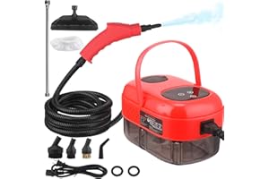CKductpro 2500W Steam Cleaner with Smart Touch Screen, High Pressure Steamer for Cleaning (Red)