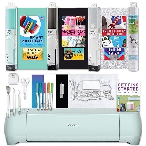 Cricut Explore Air Machine with Smart Vinyl and Iron-On Bundle