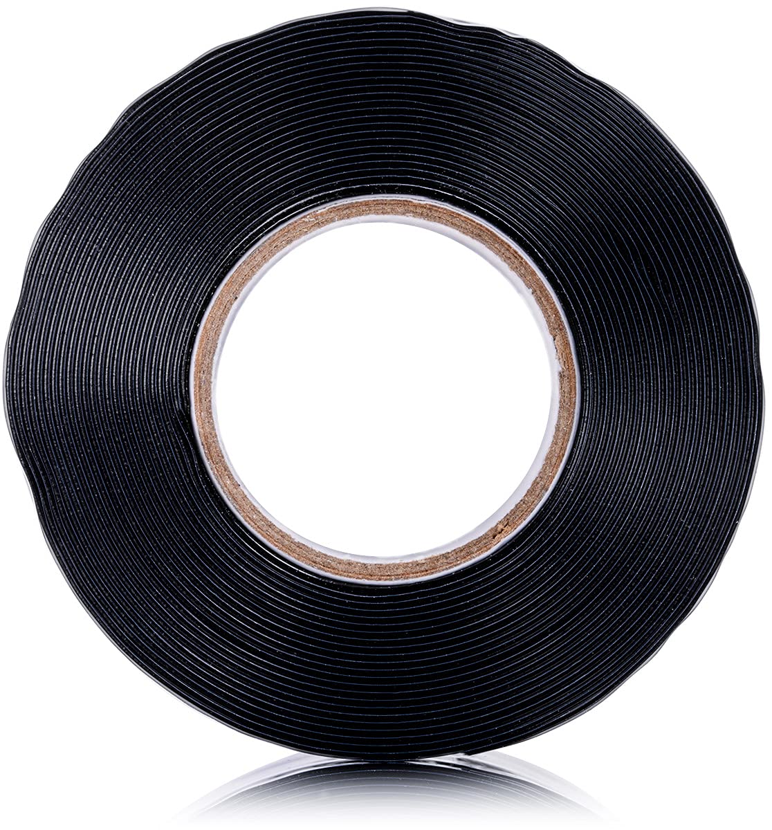 YoiYee Black Waterproof Self Amalgamating Tape, Self-Fusing Silicone Rubber Material, for plumber/Stop Leak/Leaking Pipe Sealing/Water Hose Repair/Electrical Cable Insulation, 25mm Wide