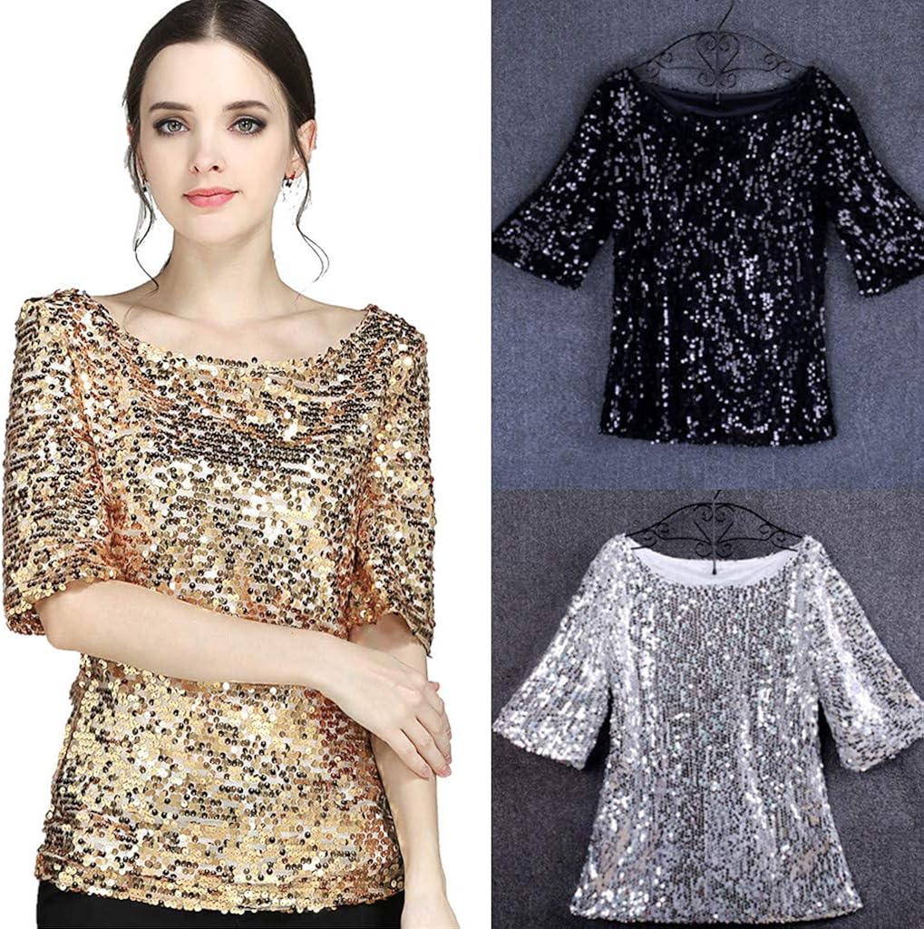 gold sparkly top plus size