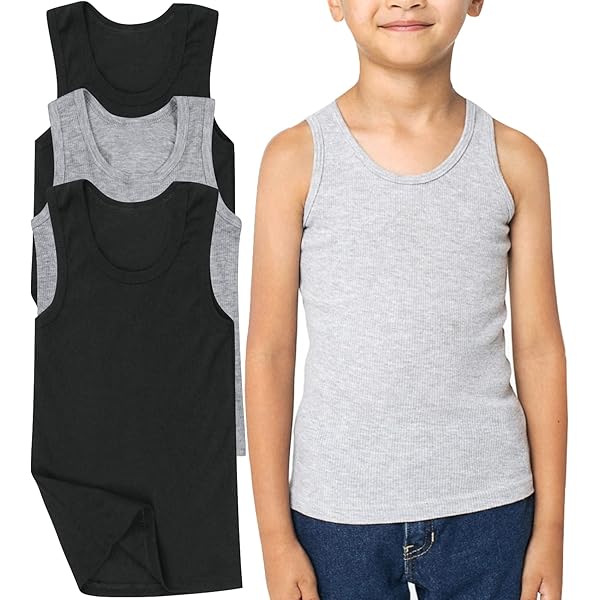 Hanes Boys Undershirt 3 Pack T-Shirt Sizes 6/8 - 18/20 - View #11