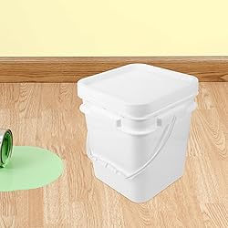 Alipis Paint Bucket with Lid 2.6 Gallon White