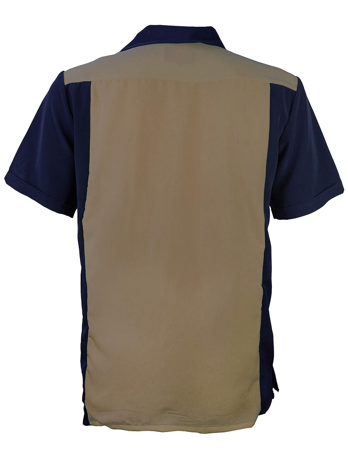 Maximos Mens Retro Charlie Sheen Two Tone Guayabera Bowling Casual