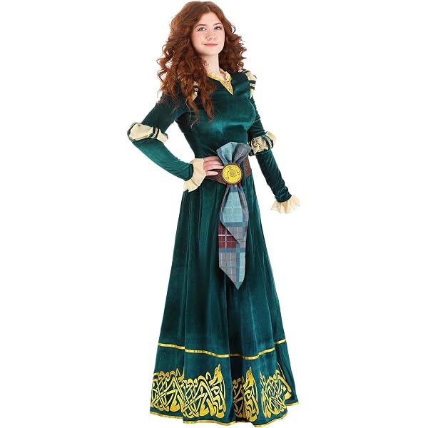 brave green dress Disney Brave Merida Costume for Cosplay