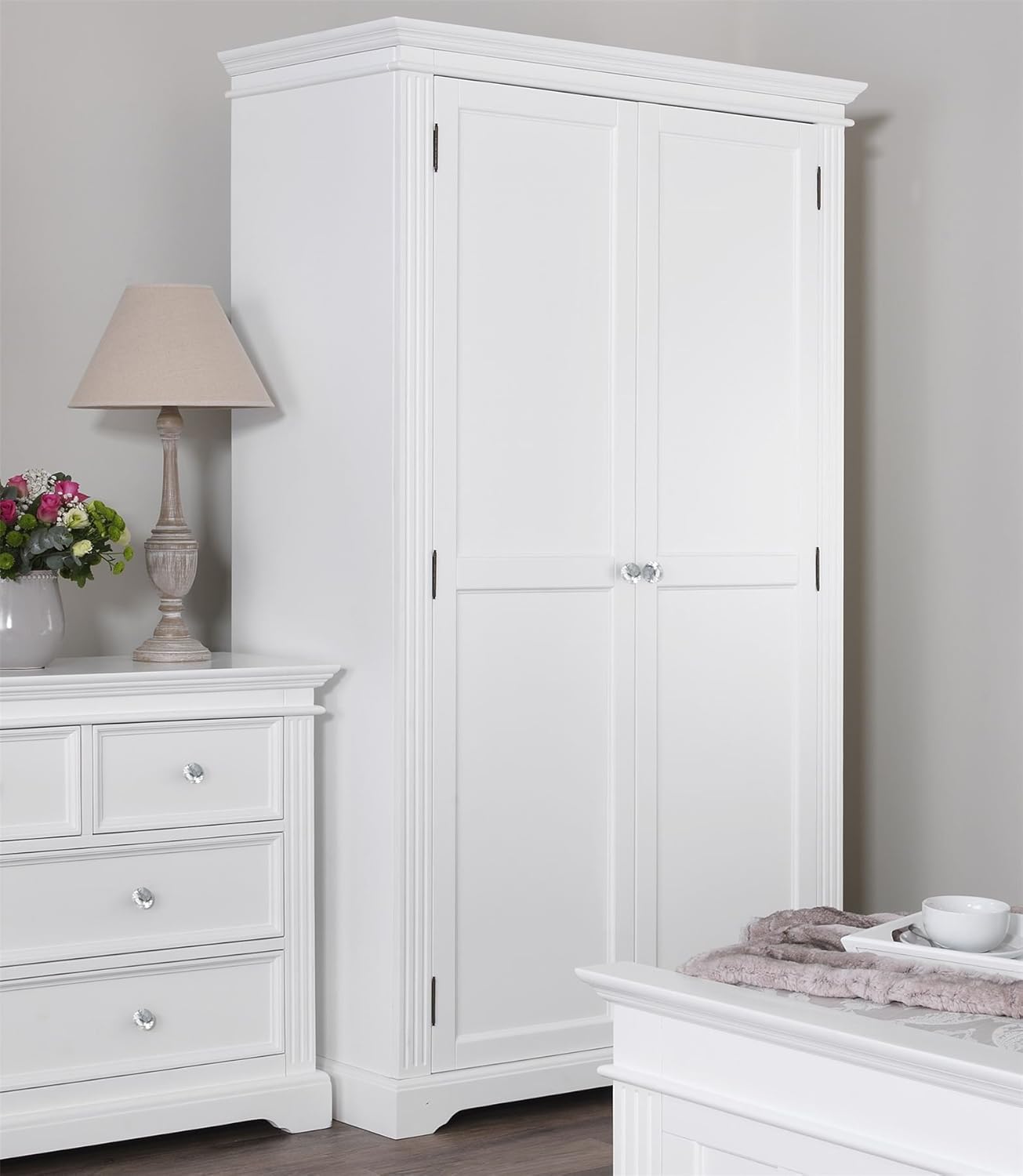 Gainsborough 2 Door Wardrobe Large Solidly Built White Double