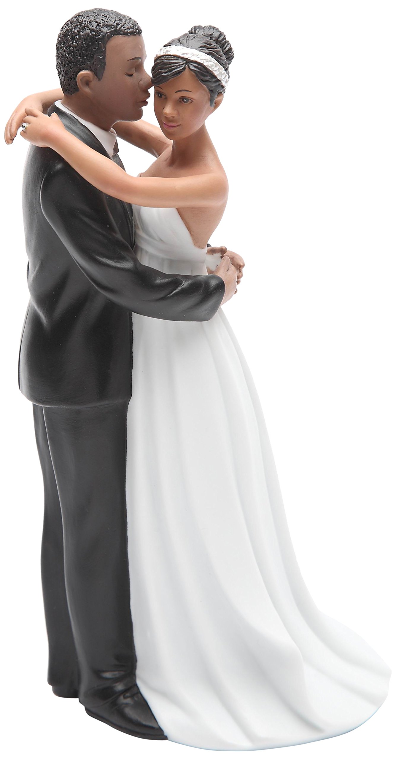 Cosmos Gifts 33268 Ceramic African American Wedding Couple Figurine, 7