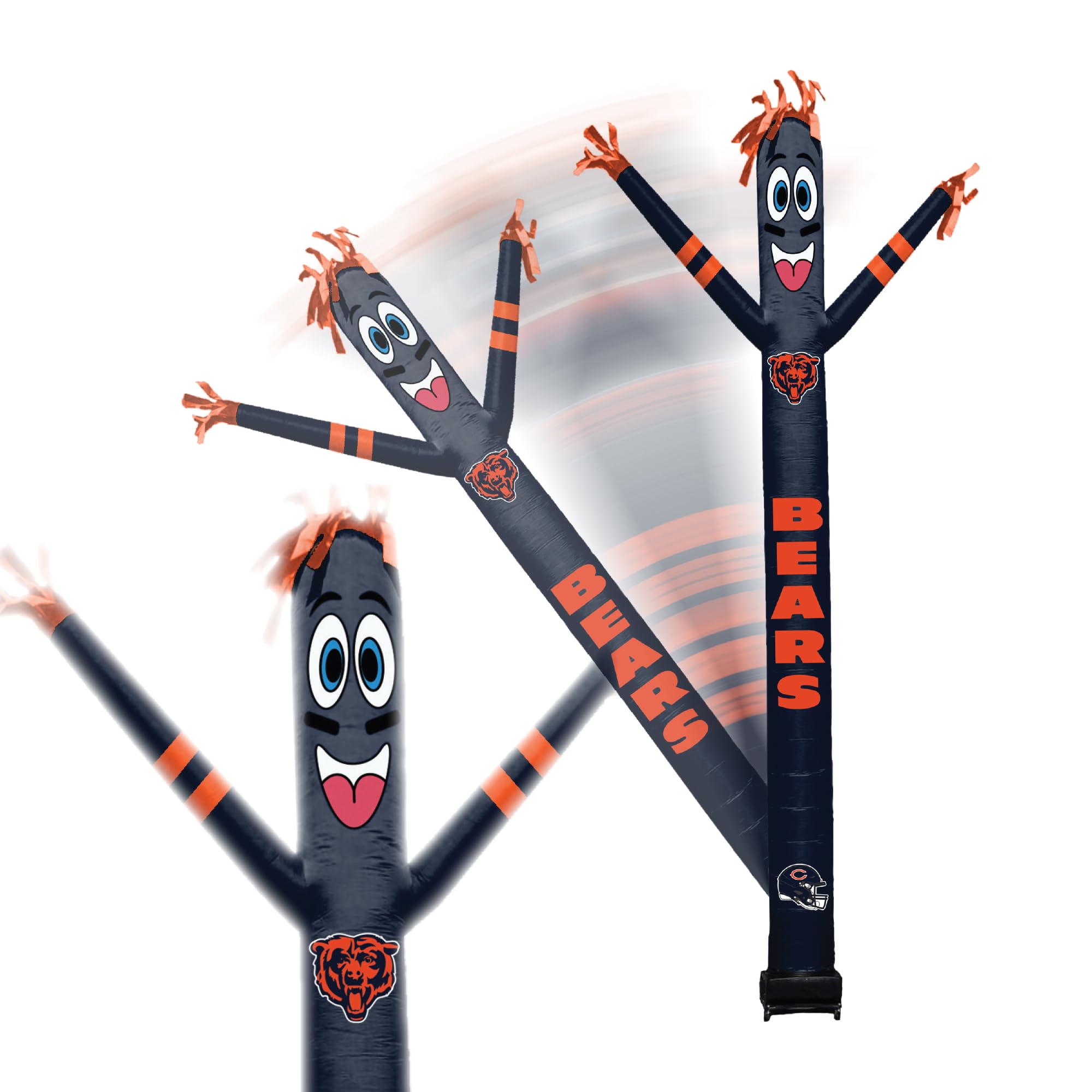 Photo 1 of *WORKS**
Sporticulture NFL Football Chicago Bears Wacky Waving Inflatable Tube Guy with LED Lights & Built-in Blower Air Wacky Dancers NFL Inflatable Tube Man Crazy Sports Fan Outdoor Party Decoration