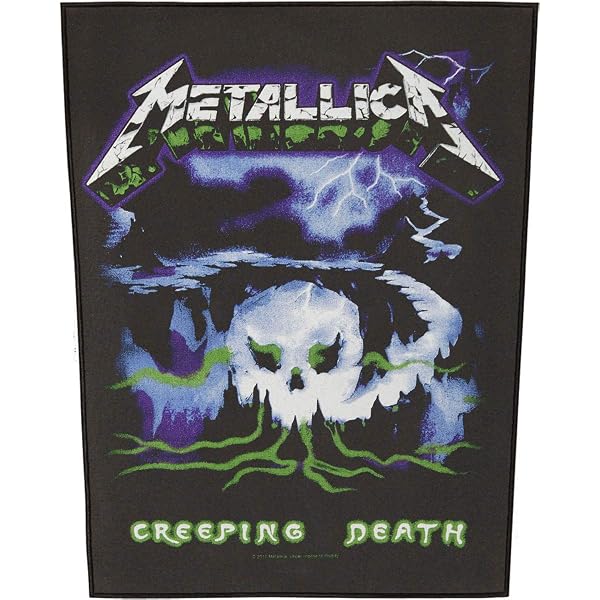 Amazon.com: metallica Cliff em All XLG Back Patch: Clothing, Shoes