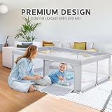 BEJOY Baby Playpen 125cm Safety Foam Mesh Door Anti-Slip Round Door view 3