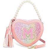 Luchike Birthday Purse Gifts for Little Girls - Girls Heart Purse Kids Crossbody Bag Toddler for Christmas Gift M