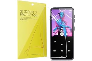 Lamshaw Compatible for AGPTEK M3 MP3 Player Screen Protector, [6 Pack] Full Coverage TPU Clear Film Compatible for AGPTEK M3 2.4 inch MP3 Player (6 Pack)
