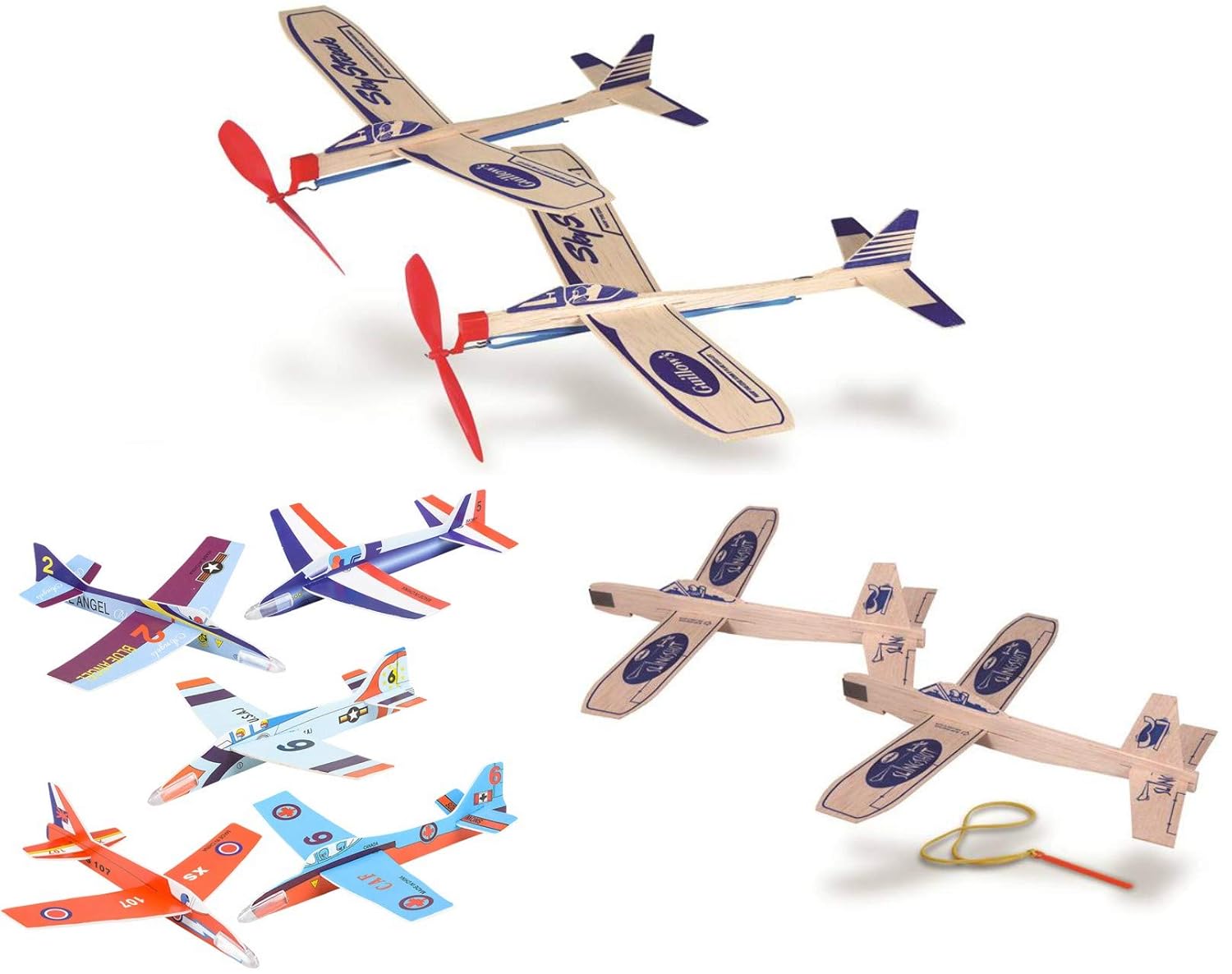 balsa wood airplane kits rubber band