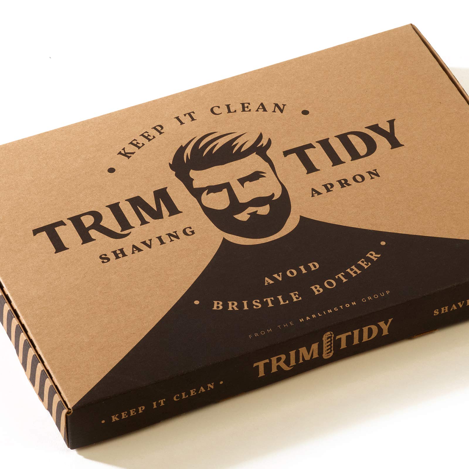 Beard Apron White Black Beard Bib + Beard Shaping Tool + Nose Hair Scissors Harlington Group Cutting Cape Catcher Shaving Cloth, Hair Nylon Beard Trimming Apron With Suction Cups.