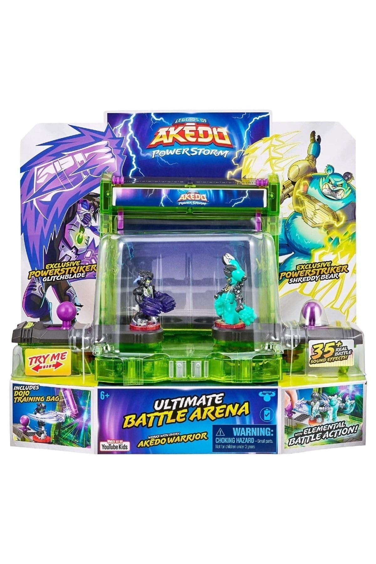 Legends of Akedo Powerstorm | Ultimate Battle Arena with 35+ Battle Sound Effects and 2 Exclusive Battling Mini Figures