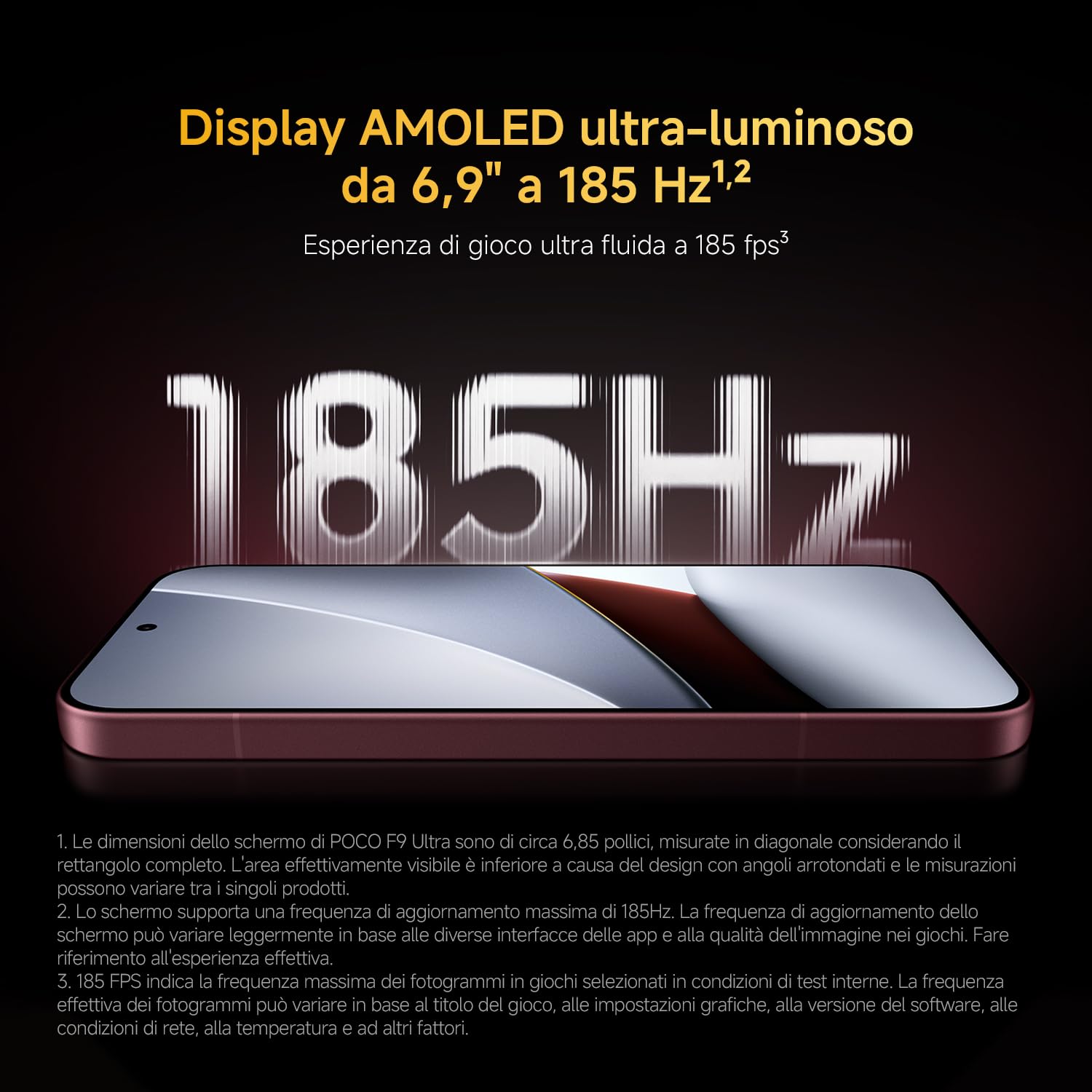 POCO F9 Ultra, Smartphone 16+512GB, Ciliegia Scura,8050mAh, HyperCharge100W
