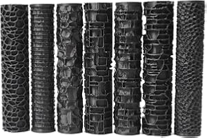 Texture Roller Set – 7-Pattern 3D-Printed Miniature Terrain Rollers for Clay & Modeling – Ideal for D&D, Tabletop, Polymer Cl