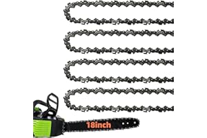 FIFCHALL 4 Packs 18 Inch Chainsaw Chain 62 Drive Links .050" Gauge, 3/8" Pitch, 18" Replacement Chain Low-Kickback Chainsaw Chains Compatible with Husqvarna, Echo, Poulan, Craftsman and more