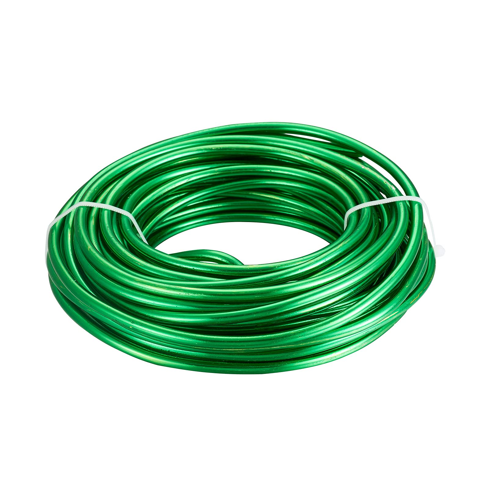 Fashewelry 32.8 Feet Green Aluminum Craft Wire 5mm Flexible Metal Artistic Beading Wire for DIY Sculpture and Crafts