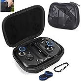 WEPIGEEK Slim Case for Razer Kishi / Gamevice UPDATED Mobile Gaming Controller with ThumbSticks & Carabier(Tech-Black)