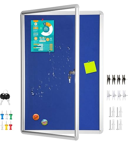 Amazon.com : VIZ-PRO Tamperproof Lockable Noticeboard Class 1