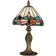 Dale Tiffany Lamps TA10606 Tiffany Jewel Dragonfly Accent Lamp, Antique Brass, 13.50x7.75x7.75
