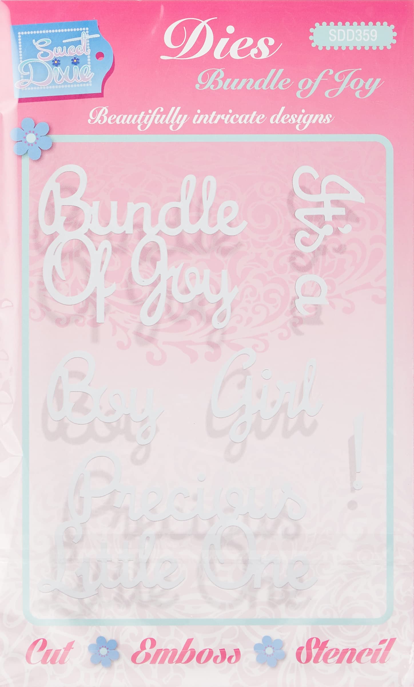 Sweet Dixie SDD359 Cutting Die, Metal, Grey, Medium