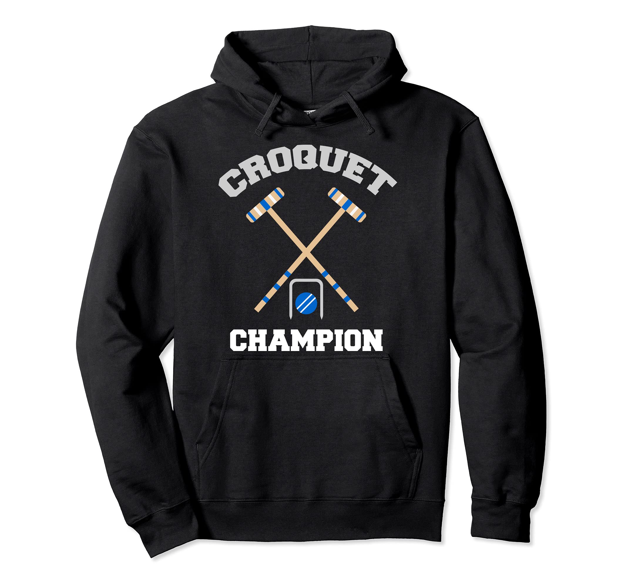 Croquet Game Ball Mallet Wickets Funny Champion Player Gift Pullover Hoodie