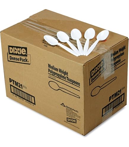 Dixie KH217 Heavyweight Plastic Knives, 7.5 Inch, White, Bulk Pack Of 1000
