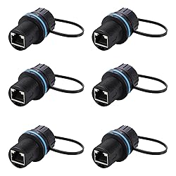 PENGLIN 6PCS Waterproof CAT6 RJ45 Bulkhead Ethernet
