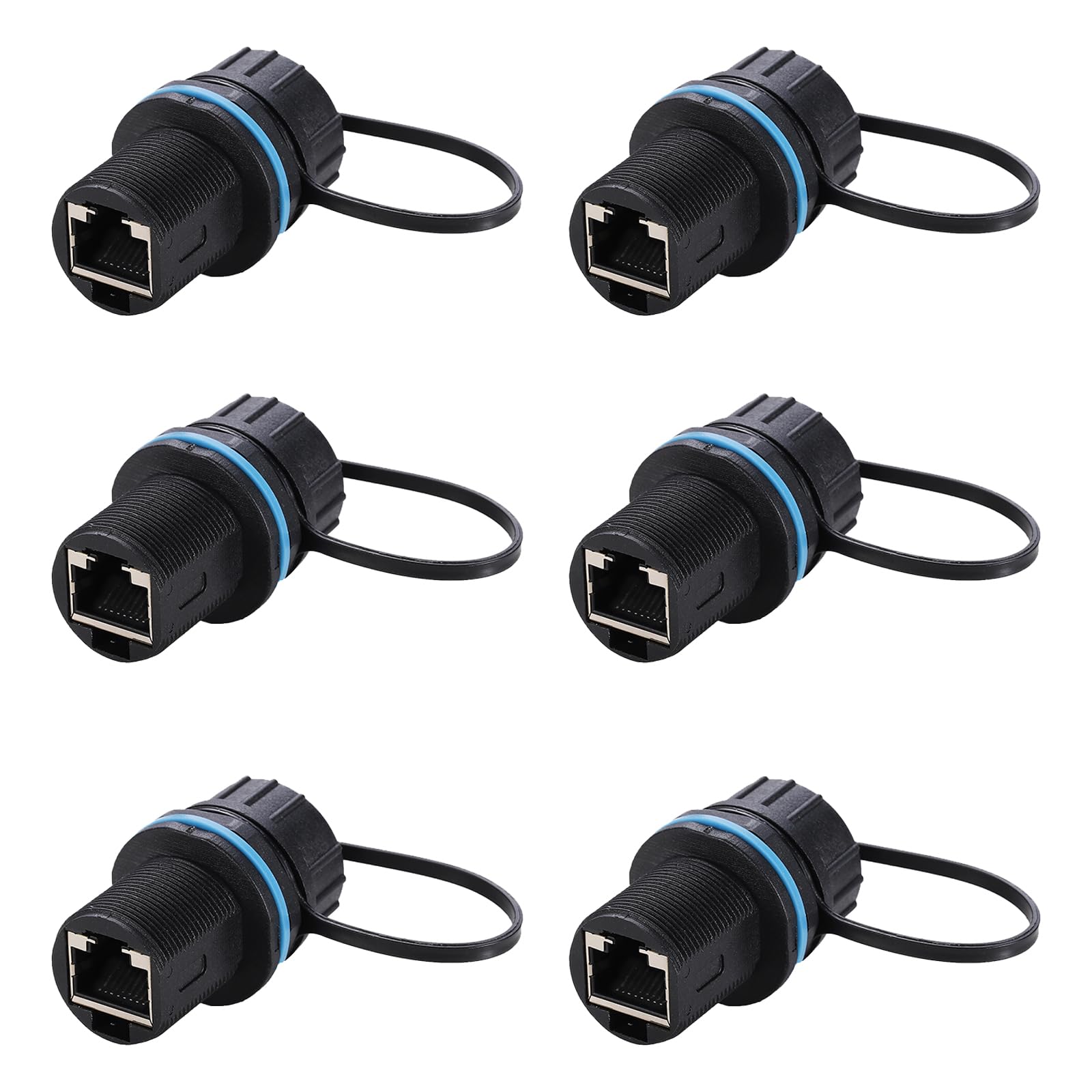 PENGLIN 6PCS Waterproof CAT6 RJ45 Bulkhead Ethernet