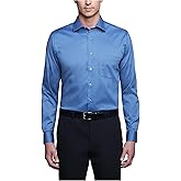 Van Heusen men's Regular Fit Flex Collar Stretch Solid Dress Shirt, Dusty Blue, 18 Neck 34 -35 Sleeve XX-Large US