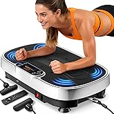 Vibration Plate Exercise Machine for Weight Loss and Lymphatic Drainage - 330lbs Capacity Vibrating Platform for Home Gym Wor
