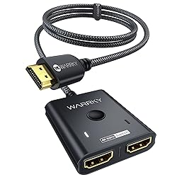HDMI Switch 2 in 1 Out 4K@60Hz, WARRKY 【3.3ft