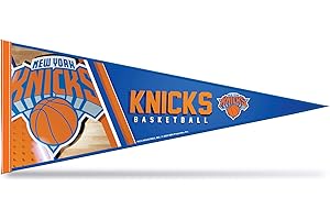 Rico Industries NBA Basketball New York Knicks Primary 12" x 30" Felt Wall Décor Pennant - Great for Home/Bed Room/Man Cave D
