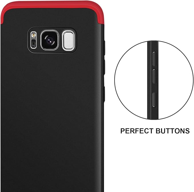 Amazon Co Jp Galaxy S7 Edge ケース Imikoko ギャラクシーs7エッジ ケース Sc 02h Scv33 カバー 薄型 三段式 3パーツ式 おしゃれ ハードケース 耐衝撃 スマホ 全面保護 強化ガラスフィルム 360度フルカバー Galaxy S7 Edge レッド 黒 家電 カメラ