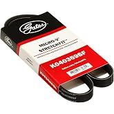 Gates K040359SF Stretch Fit Micro V Serpentine Drive Belt | Replaces 4K359SF JK4364A BR3Z8620S JK4 377 B BR3Z 8620 F BR3Z 8620 Q BR3Z 8620 S BR3E 6C301 RA BR3E 8A615 CA BR3E 8A615 CB.