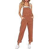 GRAPENT Overalls for Women Loose Fit Jean Denim Bib Jumpsuit Stretch Overall Pants