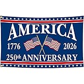 Yesuavt 250 Year American Anniversary Flag Anniversary Usa Flag 3x5 Ft Outdoor We The People 1776 Yard Flags for Outside House Indoor Yard Patriotic Banner Decor