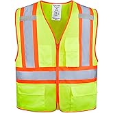 KAYGO Safety Vest with Pockets - High Visibility Reflective Vest ANSI Class 2 Construction Vest