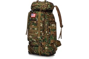 KXBUNQD 100L Hiking Camping Backpack Tactical Backpack for Men and Women Large Survival Hunting Waterproof Backpack Molle Rucksack Military Camping Backpacking Daypack''