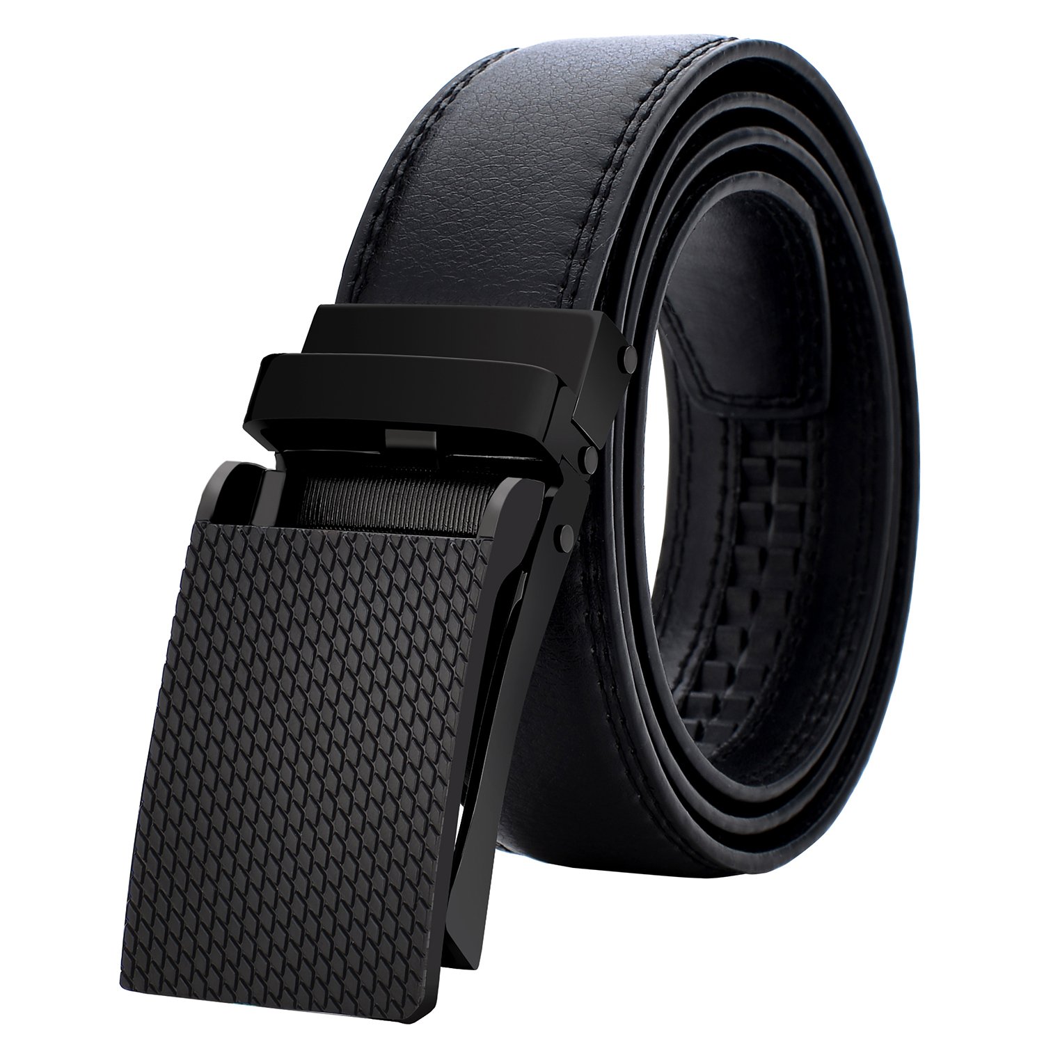50 men's belts size Buckles Ratchet Work Leather Belt Mens Slide Black 50 men's belts size Buckles Ratchet Work Leather Belt Mens Slide Black