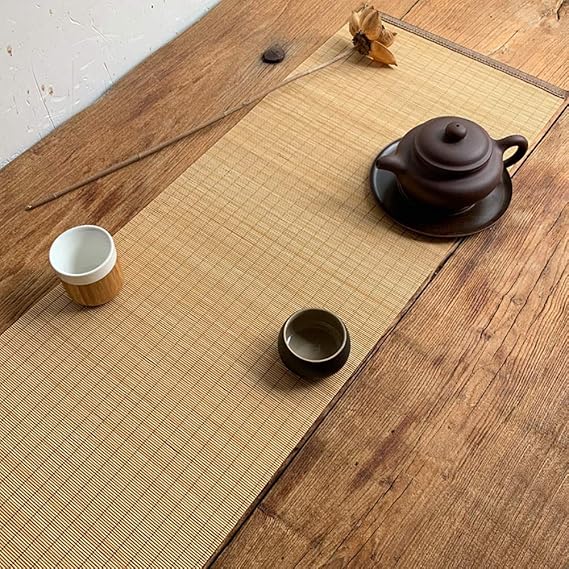 ZJM Casual Bamboo Table Runner, Heat Resistant Classic
