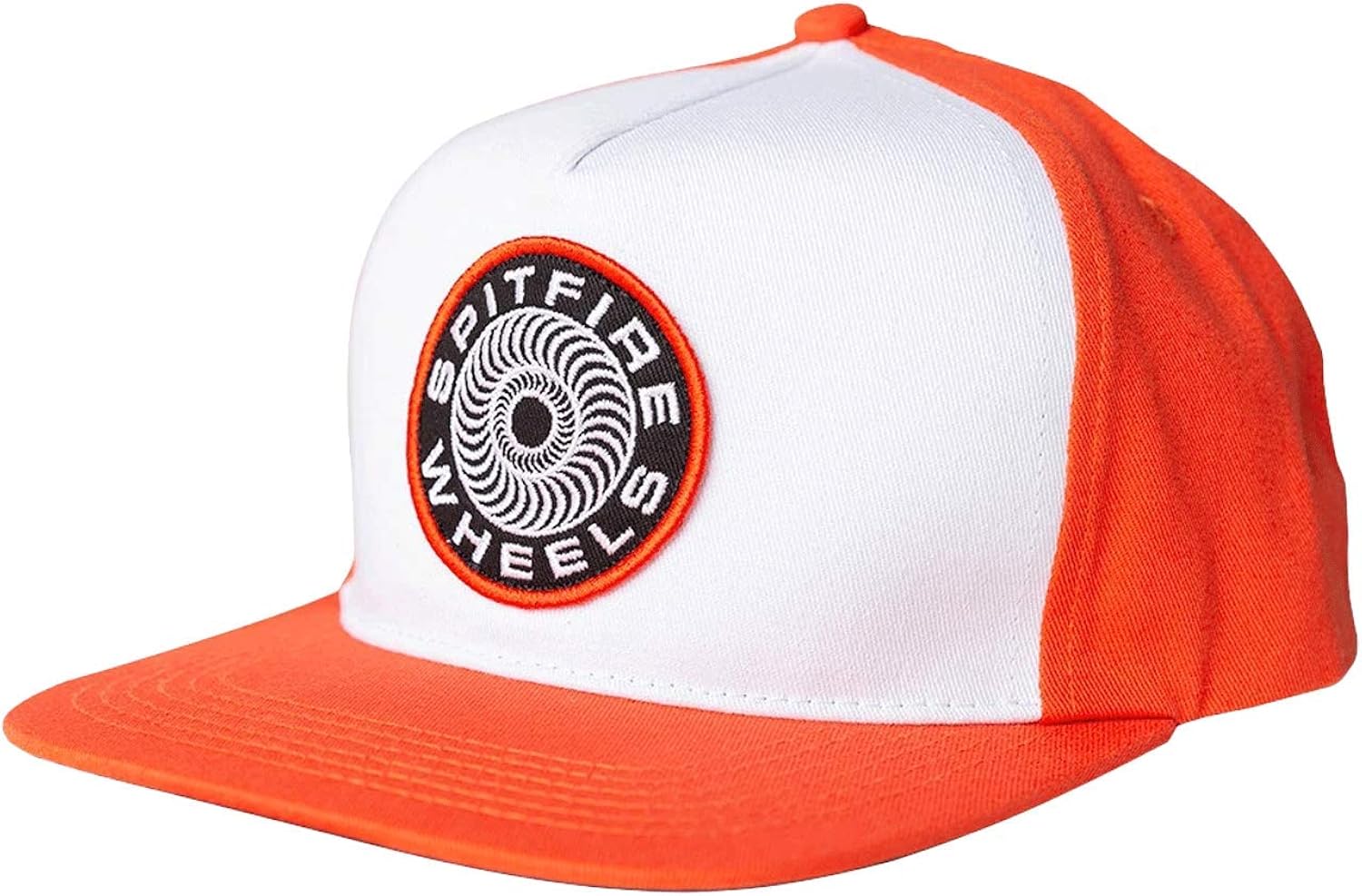 Spitfire Skateboards Hat Classic 87 Swirl Snapback Orange/White at