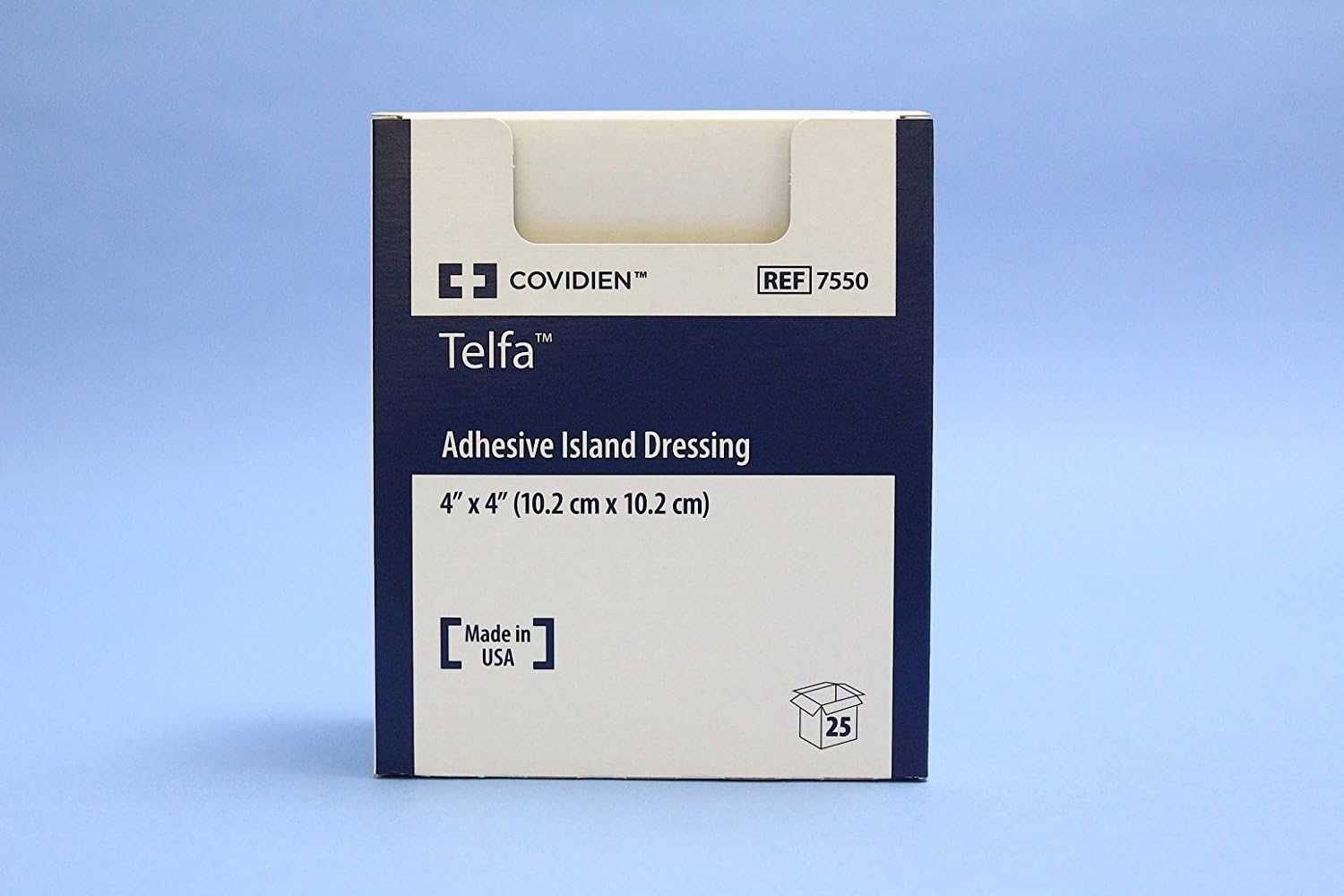 COVIDIEN Adhesive Dressing Telfa Telfa Pad / NonWoven 4 X 4" Square White (#7550, Sold Per Box)