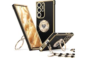 XYZ for Galaxy S25 Ultra Case with Stand, for Samsung Galaxy S25 Ultra Case with Double Ring Kickstand, Women Girls Cute Love