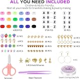 Gionlion Friendship Bracelet Kit Concert Bracelets 18 Colors Beads Tools view 4