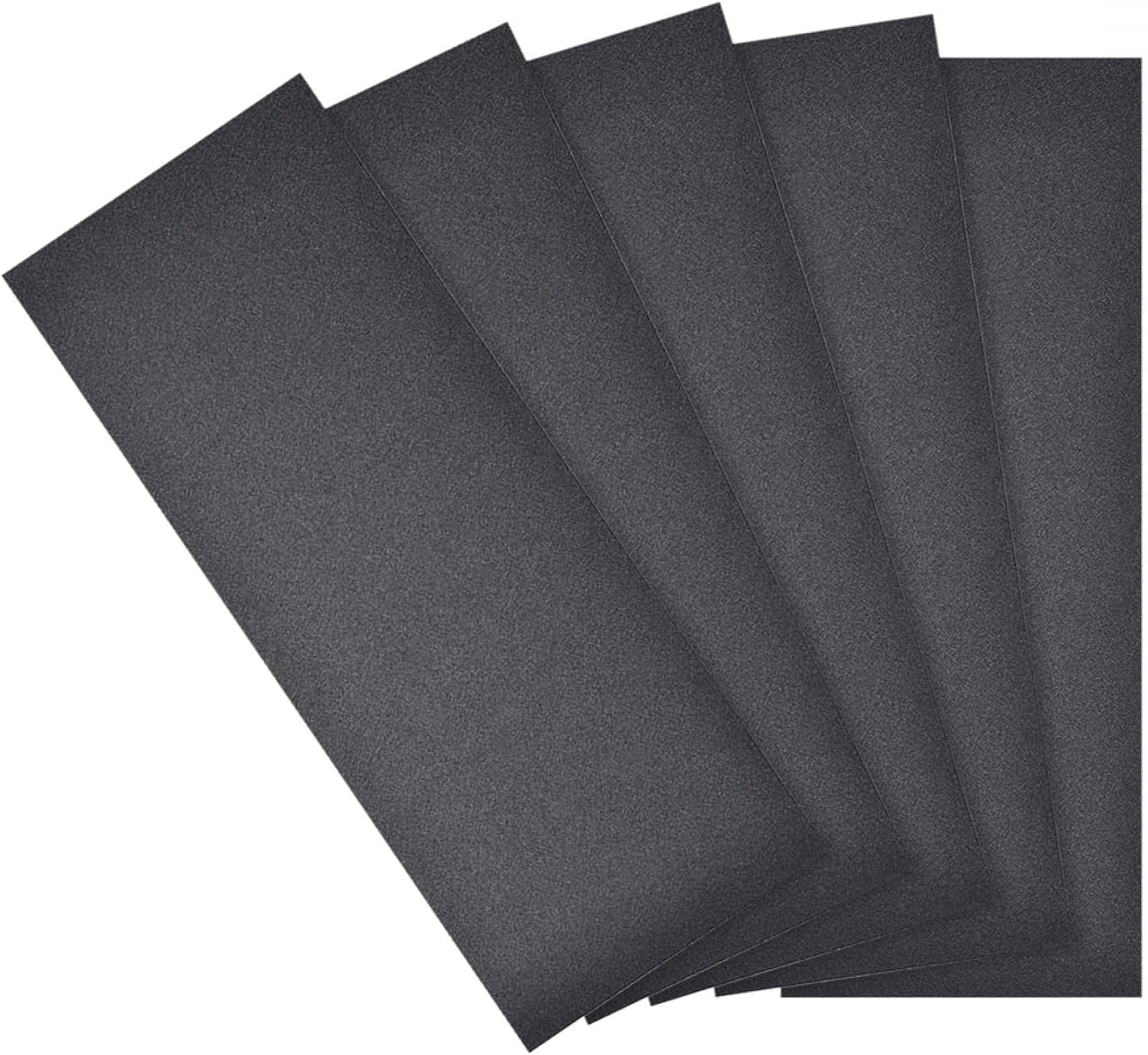 MACHSWON 9 x 3.6inch Wet Dry Silicone Carbide Paper Waterproof Sandpaper for Wood Furniture Finishing, Metal Sanding 5pcs 280 Grits
