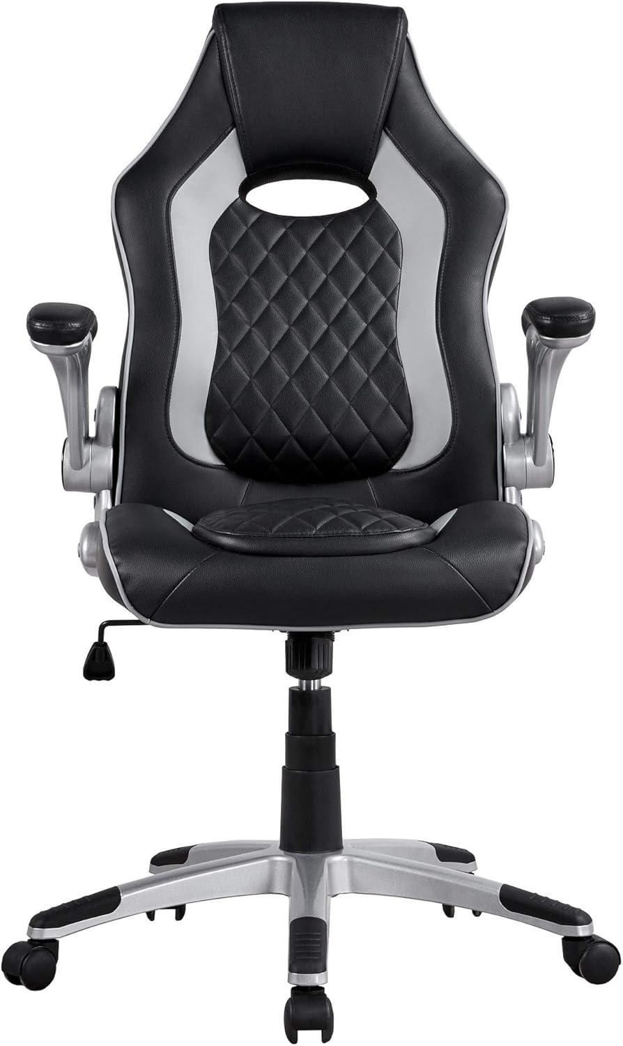 YAHEETECH Leather Office Computer Gaming Chair High Back