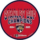 Rico Industries NHL Hockey Florida Panthers Back To Back Champions 2025 Shape Cut Pennant - Home and Living Room Décor - Soft Felt EZ to Hang