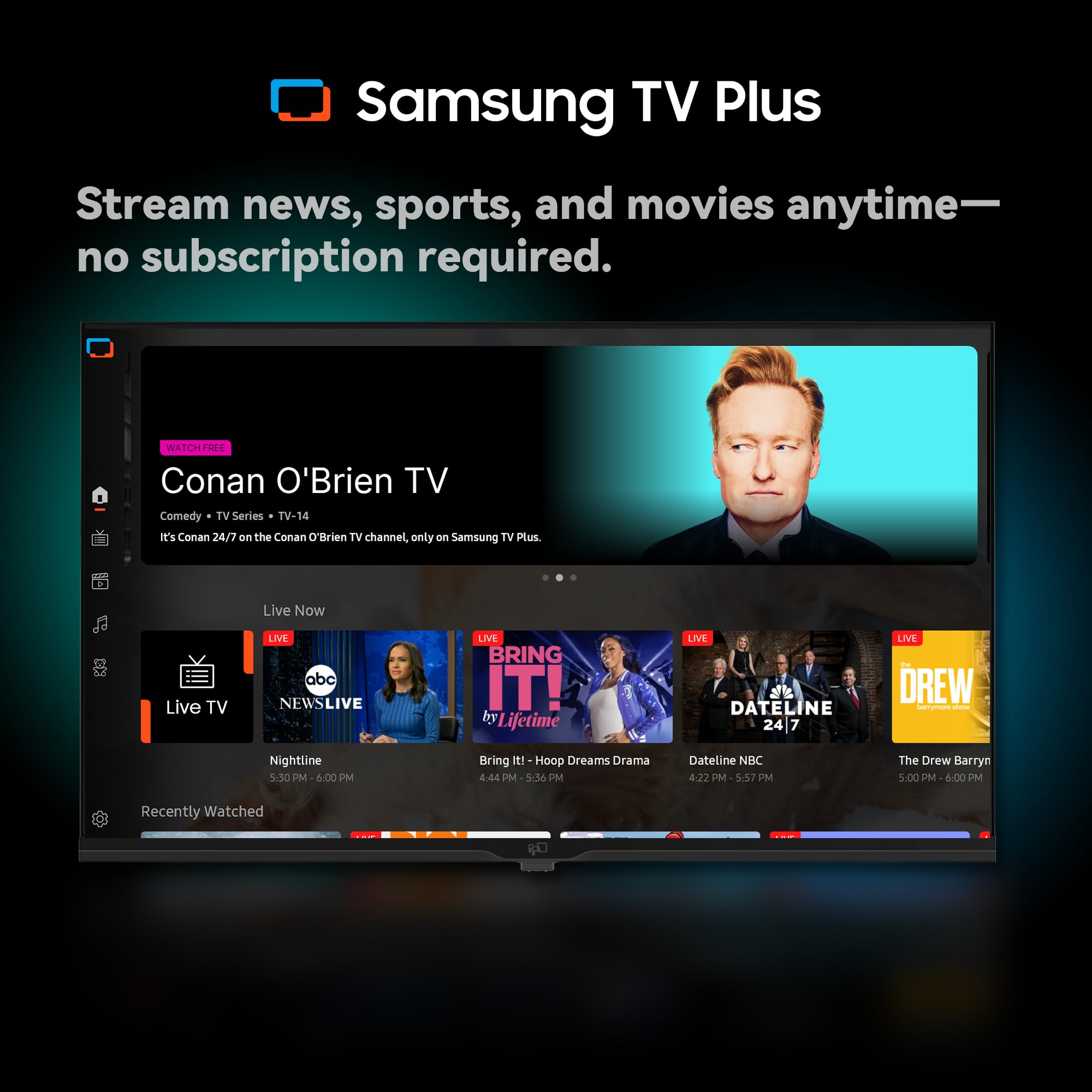 FPD 40 Inch Tizen OS Smart TV 1080p Full HD Compatible with Samsung TV Plus, Dolby Audio, HDR 10, HDMI, Voice Control, WiFi, Bluetooth, Built-in Miracast, Flat Screen Television (AT40-P1, 2025)